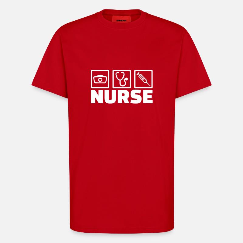 Krankenschwester - T-Shirt - made by SPREAD - Rot