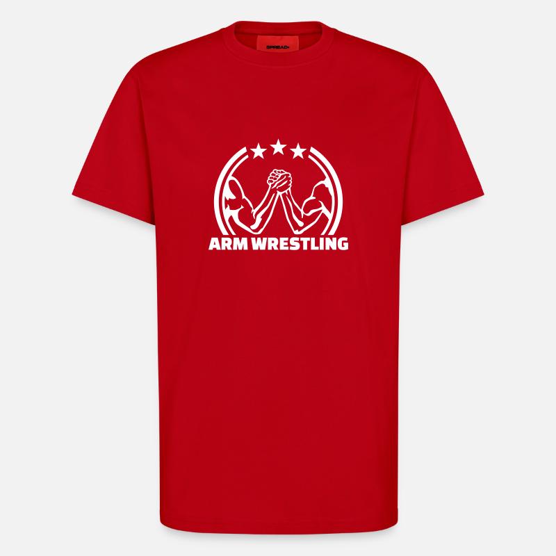 Armdrücken - T-Shirt - made by SPREAD - Rot