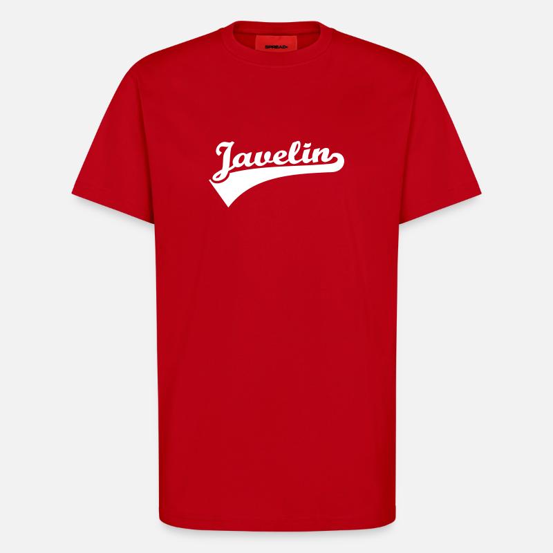 Javelin - T-shirt bio décontracté fabriqué en UE - rouge
