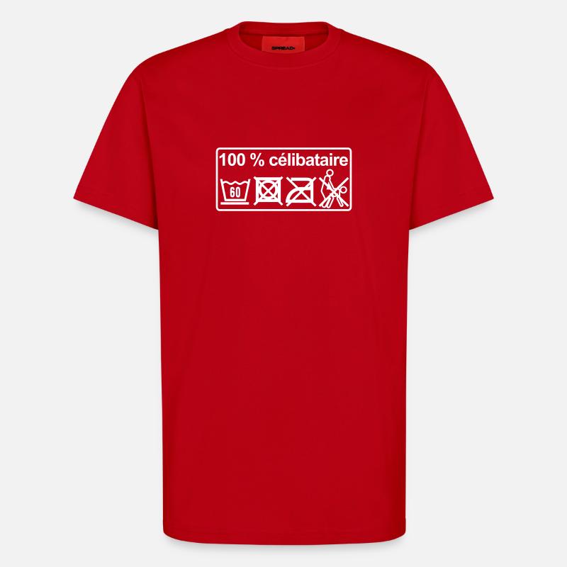100% unverheiratet - T-Shirt - made by SPREAD - Rot