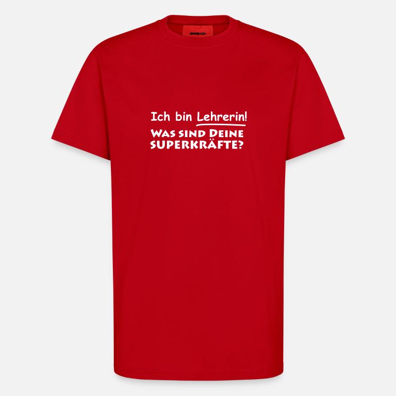 lehrerin - T-Shirt - made by SPREAD - Rot