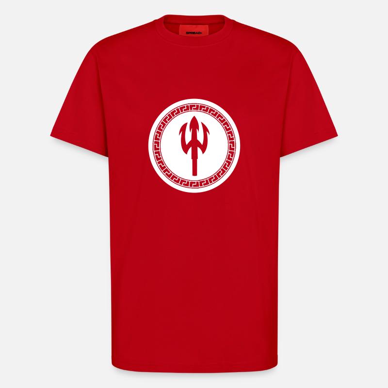 dreizack - T-Shirt - made by SPREAD - Rot