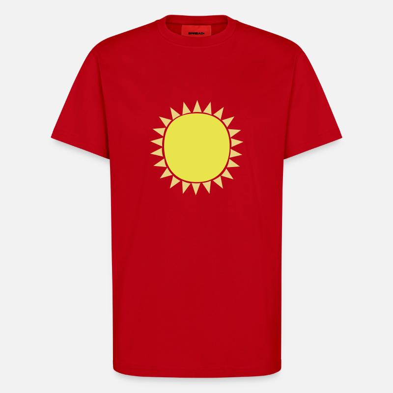 sonne sun - T-Shirt - made by SPREAD - Rot