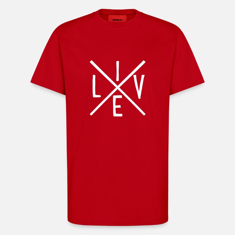 Leben - T-Shirt - made by SPREAD - Rot