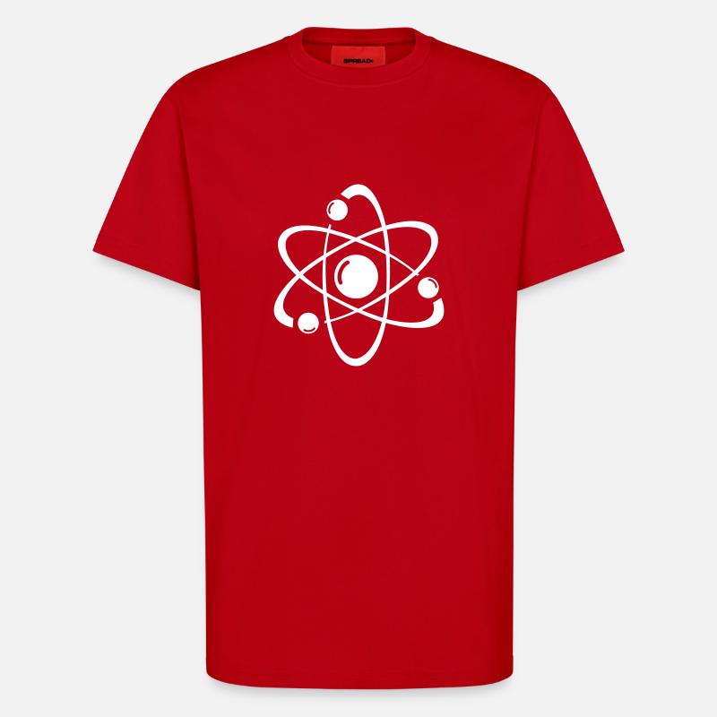 atom - T-Shirt - made by SPREAD - red