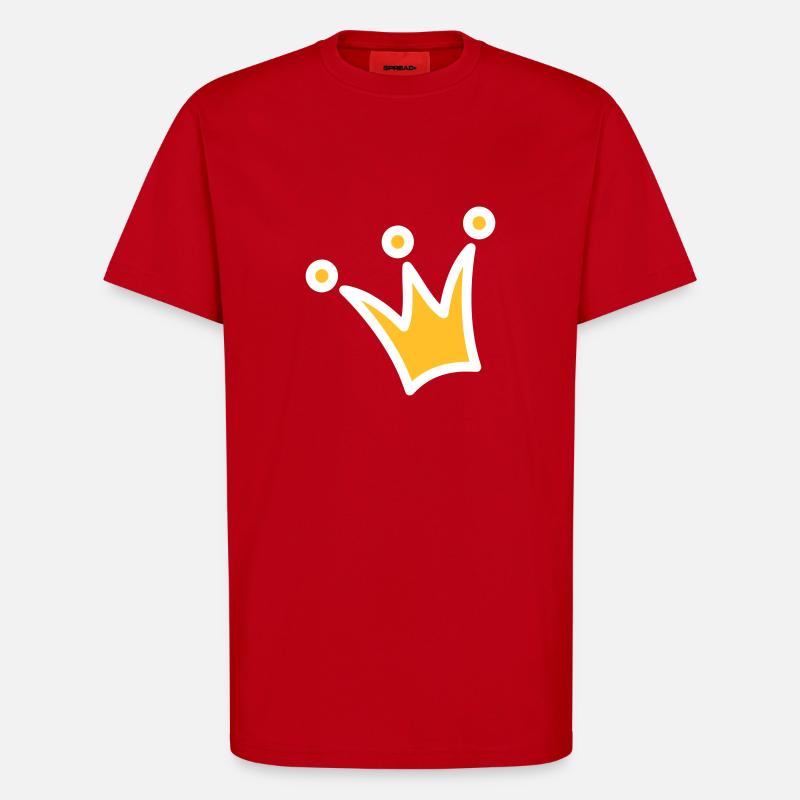 Princesse héritière Princesse héritière - T-shirt bio décontracté fabriqué en UE - rouge