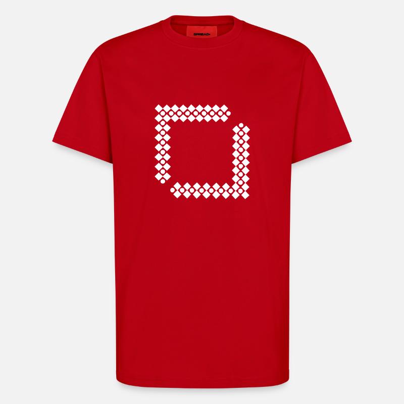 Pattern Vriereck - T-Shirt - made by SPREAD - red