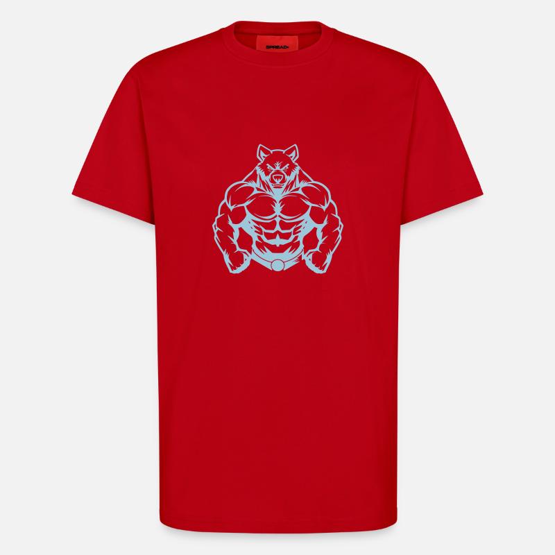 bär comic - T-Shirt - made by SPREAD - Rot