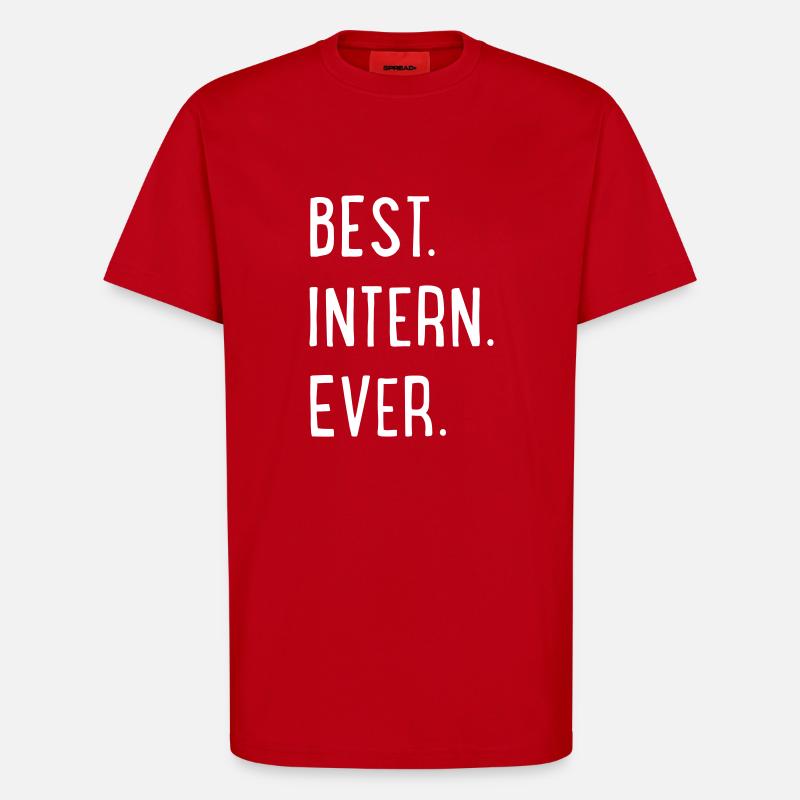 bester Praktikant - T-Shirt - made by SPREAD - Rot