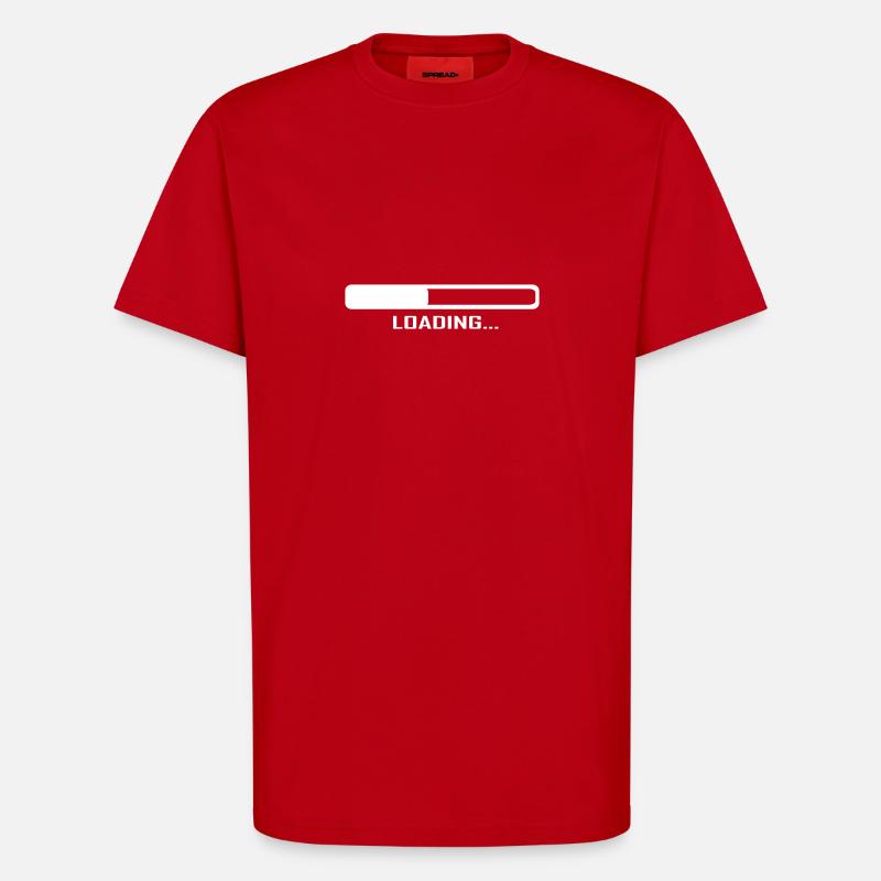 Loading Bar - Computer - T-Shirt - made by SPREAD - red