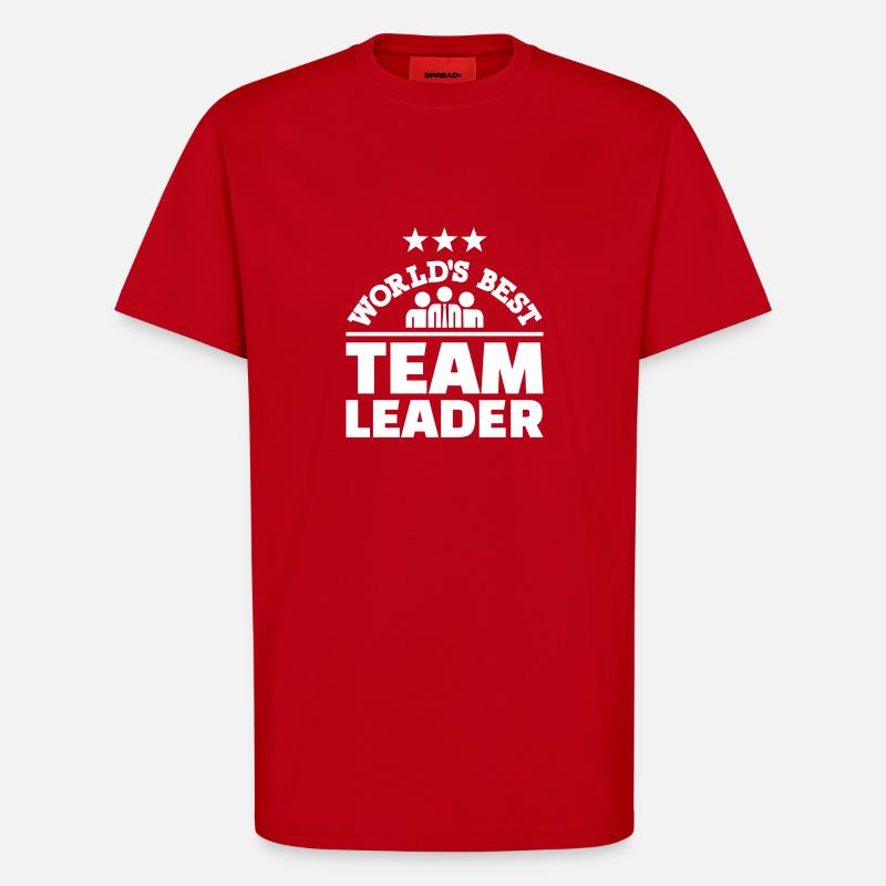 Teamleiter - T-Shirt - made by SPREAD - Rot