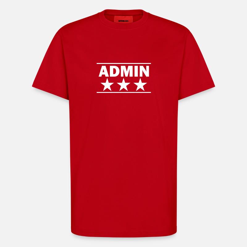 admin - T-Shirt - made by SPREAD - Rot