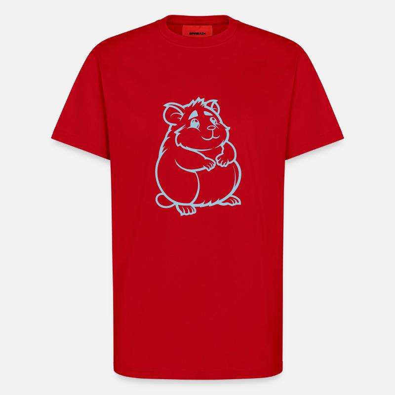 hamster comic tier - T-Shirt - made by SPREAD - Rot