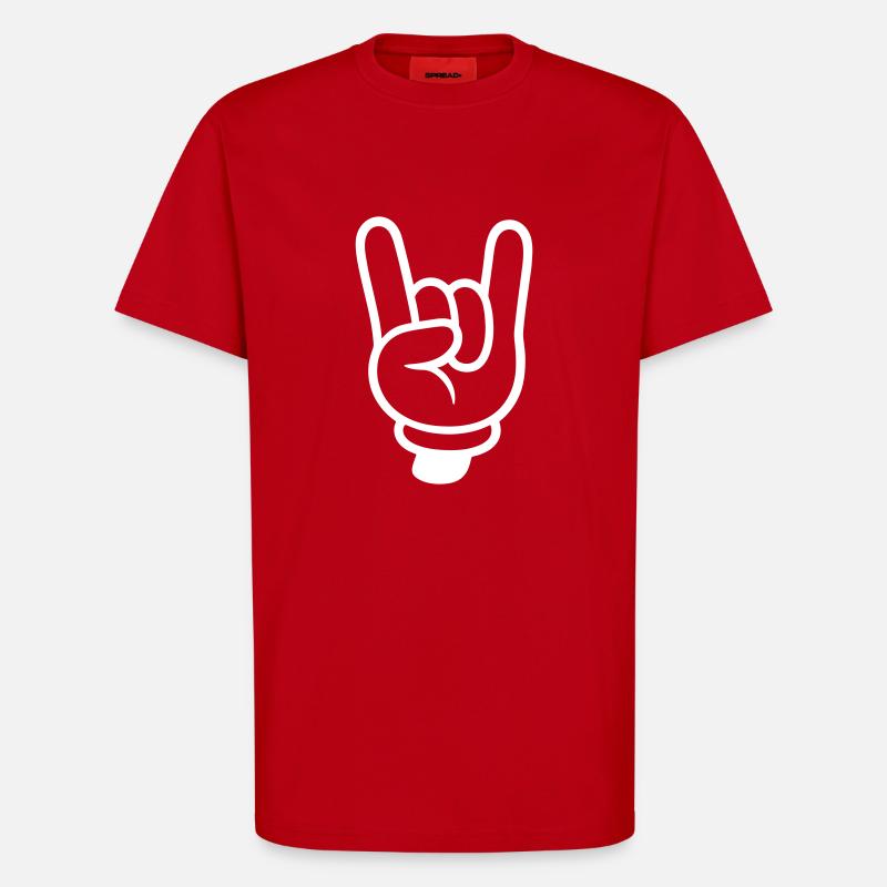 Party Hand Comic - T-Shirt - made by SPREAD - Rot
