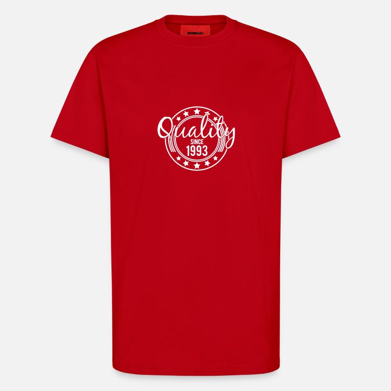 Birthday - Quality since 1993 (de) - T-Shirt - made by SPREAD - Rot