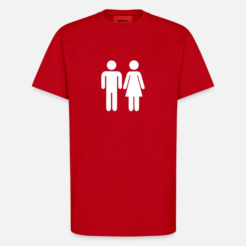 Paar - T-Shirt - made by SPREAD - Rot