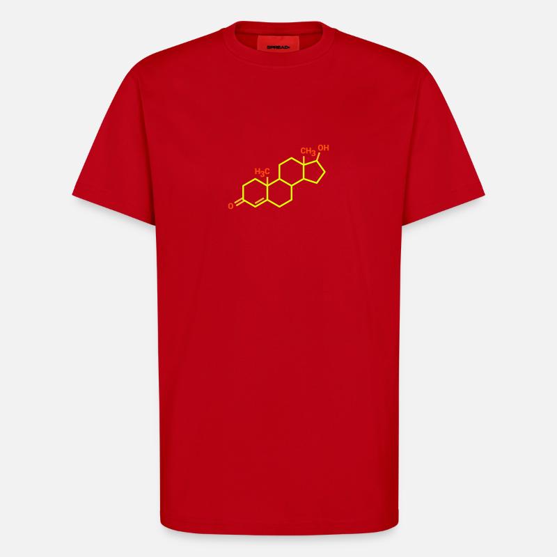 Testosteronformel - T-Shirt - made by SPREAD - Rot