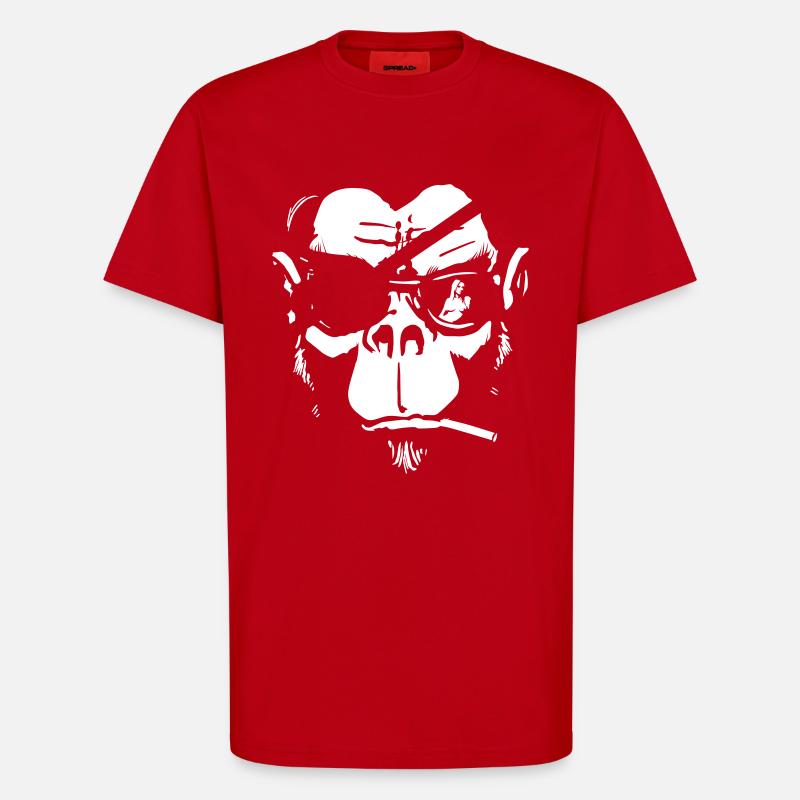 Monkey Mafia - T-Shirt - made by SPREAD - Rot