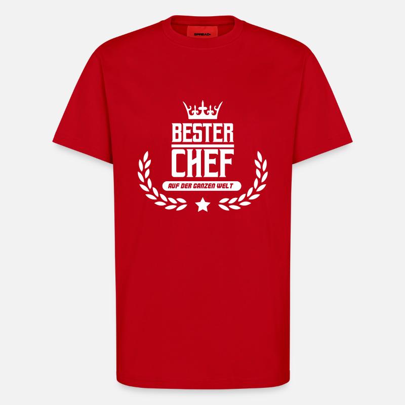 bester chef der welt - T-Shirt - made by SPREAD - Rot