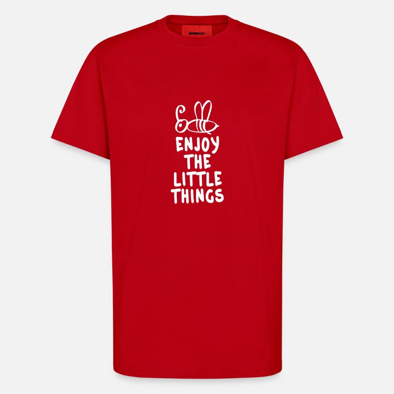 enjoy the little things 1c - T-Shirt - made by SPREAD - Rot