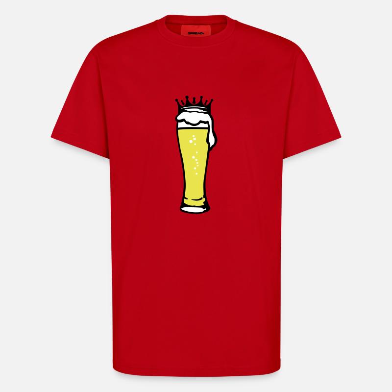 koenigliches_bier_3c - T-Shirt - made by SPREAD - Rot