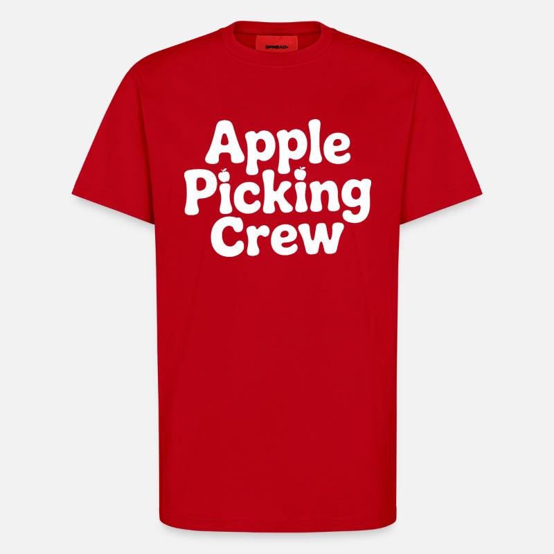 Fall Apple Picking Team - T-Shirt - made by SPREAD - red