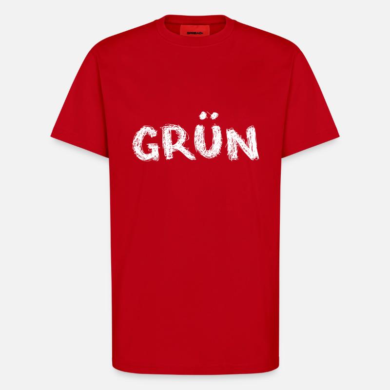 grün oder ? - T-Shirt - made by SPREAD - Rot