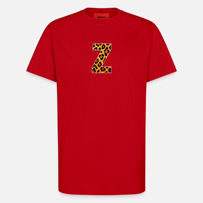 Leopardischer Z7 Print - T-Shirt - made by SPREAD - Rot