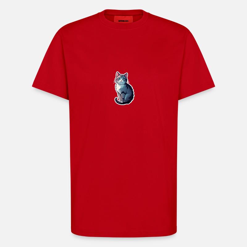 Cute cat - T-Shirt - made by SPREAD - Rot