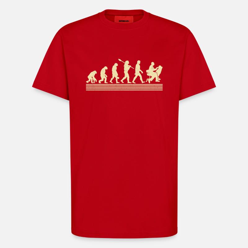 Zahnhygieniker Evolution - T-Shirt - made by SPREAD - Rot