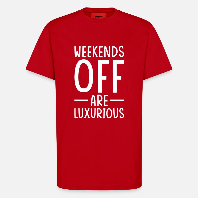 Weekend Saying Free Weekend - T-Shirt - made by SPREAD - red