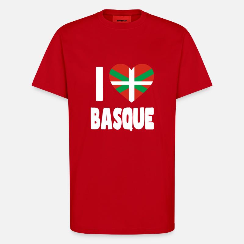 Basque Country Basque Flag - T-Shirt - made by SPREAD - red