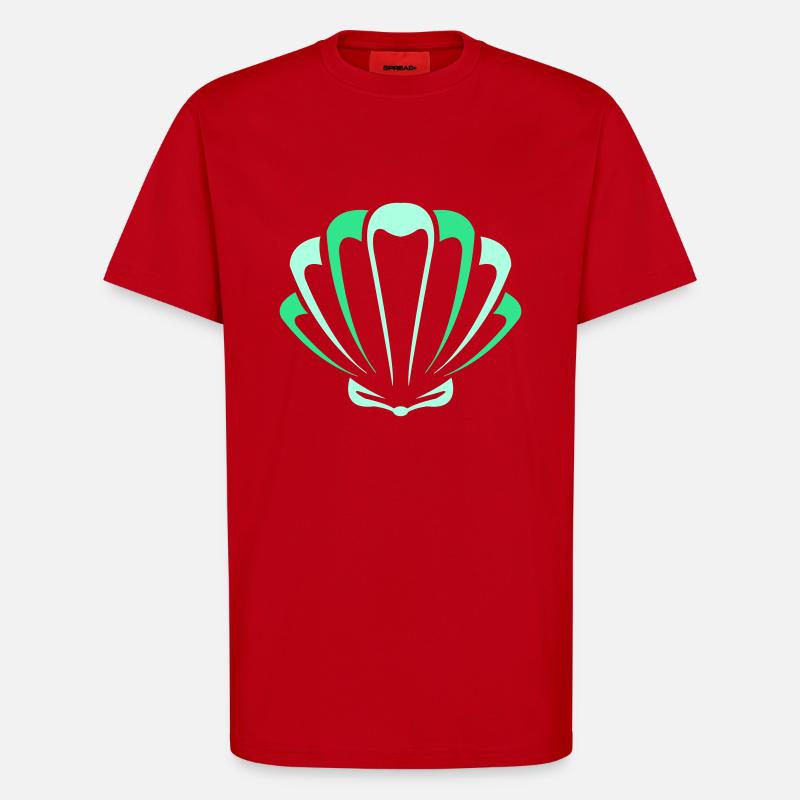 muschel - T-Shirt - made by SPREAD - Rot