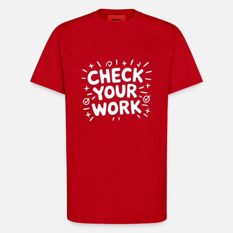 Math with a wink - T-Shirt - made by SPREAD - red