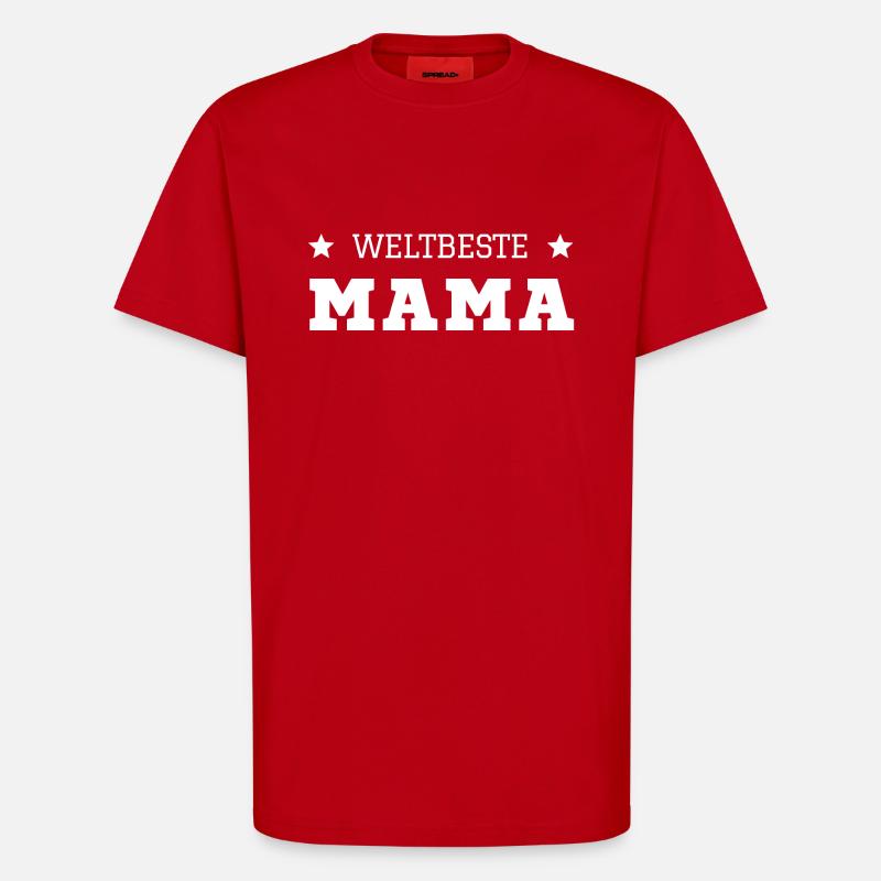 Weltbeste Mama - T-Shirt - made by SPREAD - Rot