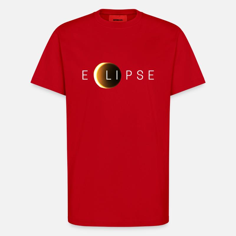 Solar eclipse - T-Shirt - made by SPREAD - red
