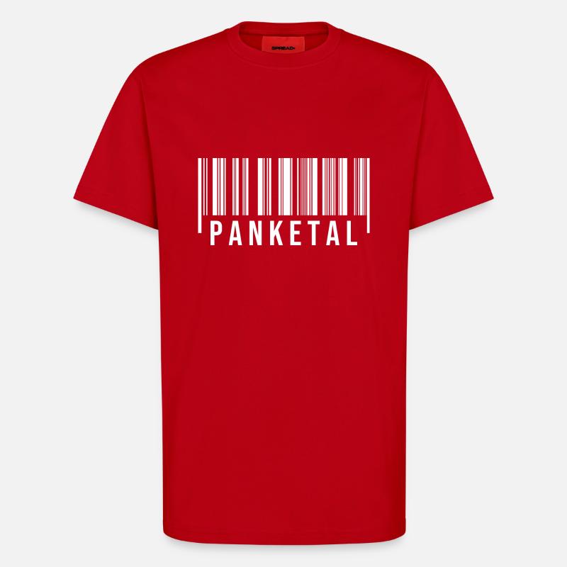 Panketal Strichcode - T-Shirt - made by SPREAD - Rot