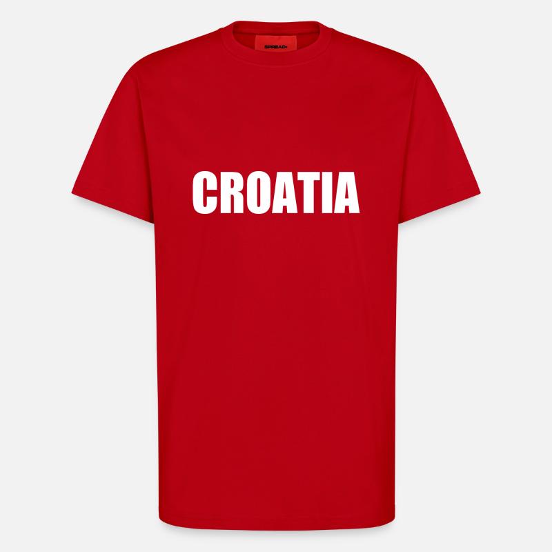 Kroatien - T-Shirt - made by SPREAD - Rot