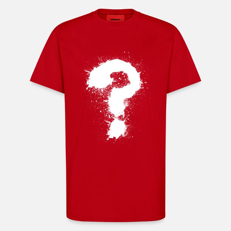 Fragezeichen - T-Shirt - made by SPREAD - Rot