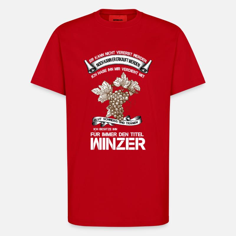 Winzer - T-Shirt - made by SPREAD - Rot