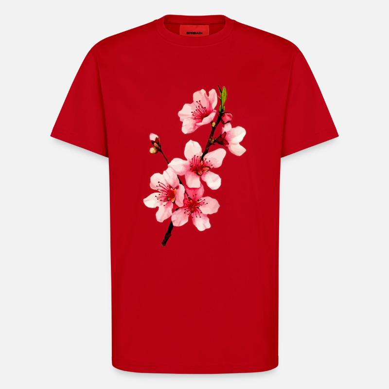 Kirschblüte - T-Shirt - made by SPREAD - Rot