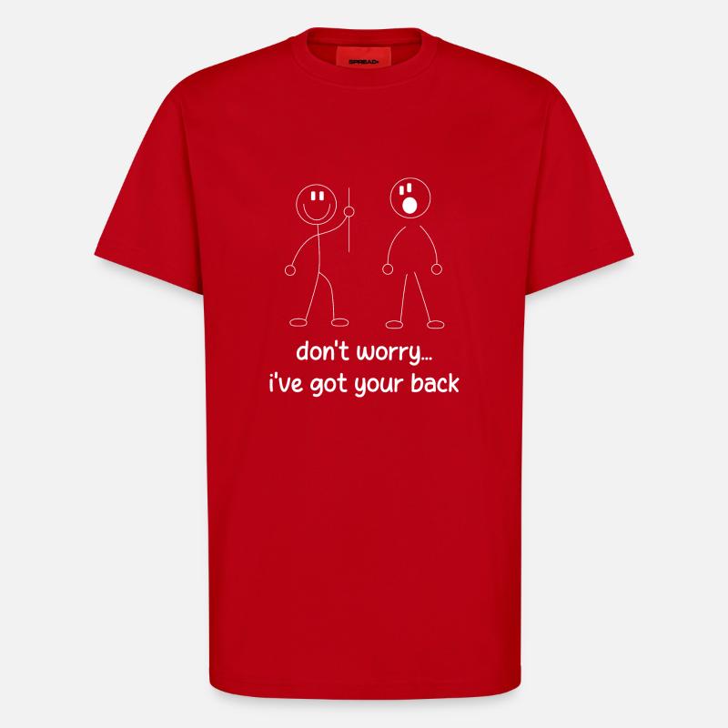 Ich stehe hinter dir. - T-Shirt - made by SPREAD - Rot