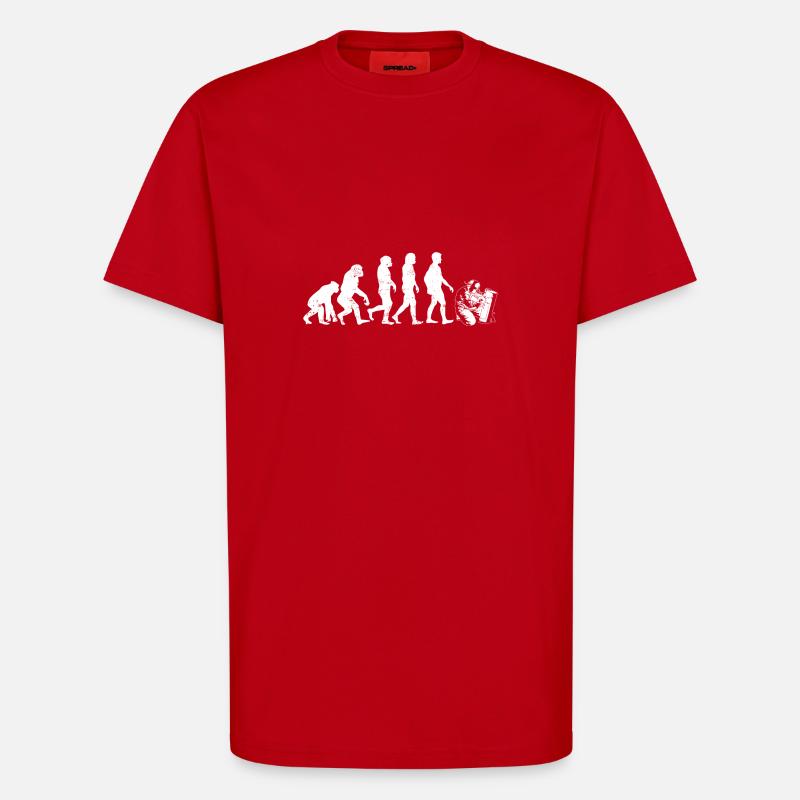 Soudeurs profession soudage évolution, travail, - T-shirt bio décontracté fabriqué en UE - rouge