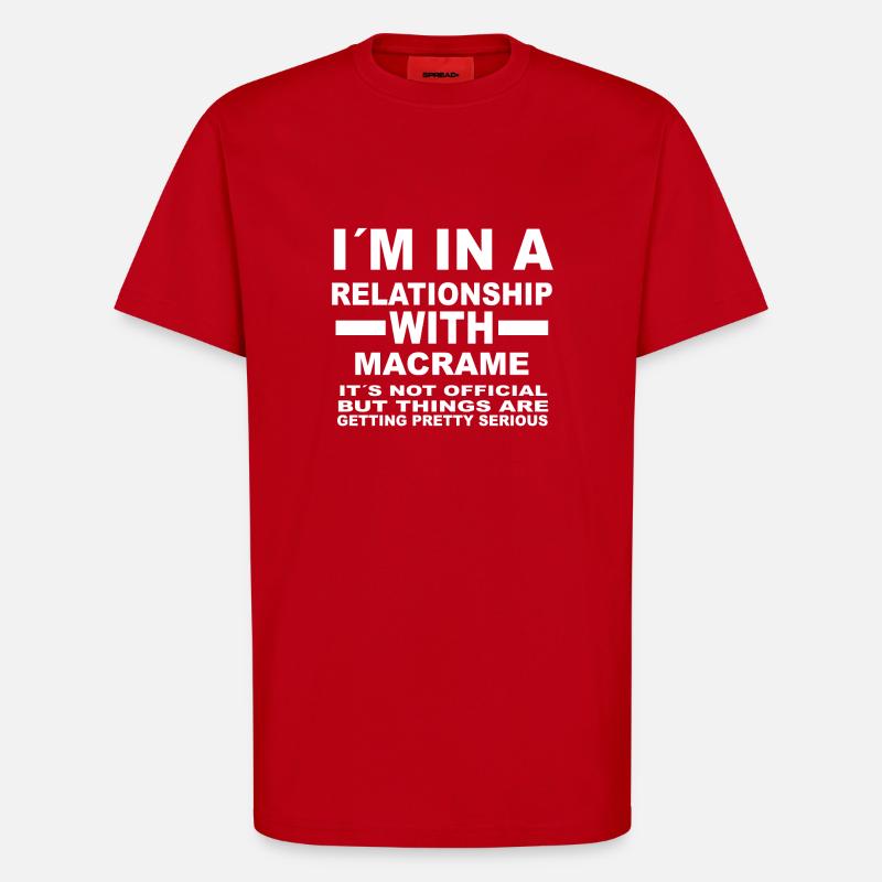 relationship with MACRAME - T-Shirt - made by SPREAD - red