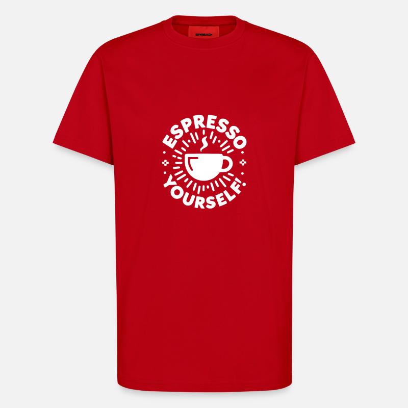 Espresso selber machen! - T-Shirt - made by SPREAD - Rot