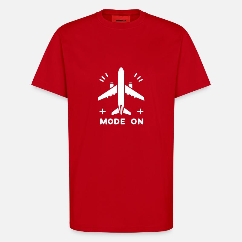 Flugzeugmodus Ein - T-Shirt - made by SPREAD - Rot
