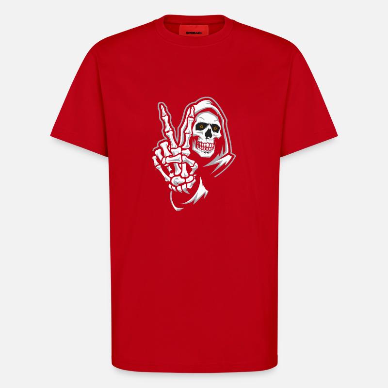 SCHÄDEL - T-Shirt - made by SPREAD - Rot