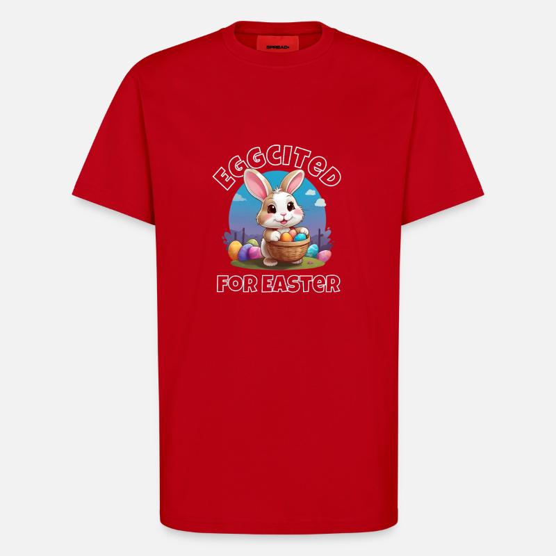 Eggcited for Easter - T-Shirt - made by SPREAD - red