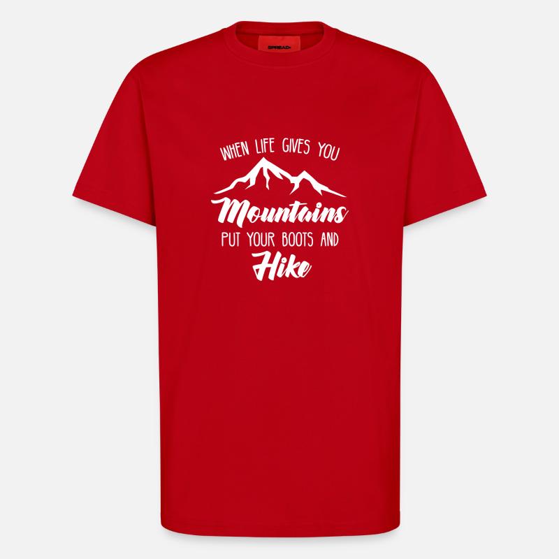 Climbing - climbing - gift - T-Shirt - made by SPREAD - red