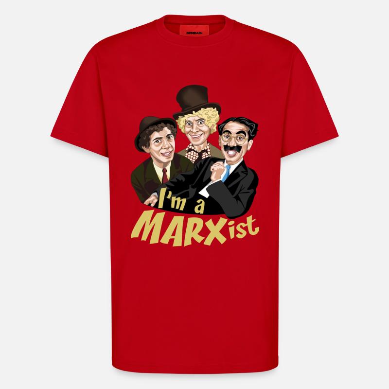 Ich bin MARXist - T-Shirt - made by SPREAD - Rot